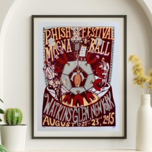 Phish - Magna Ball Watkins Glen NY August 21 2015 - Live Concert Poster Wall Art Print - 172095