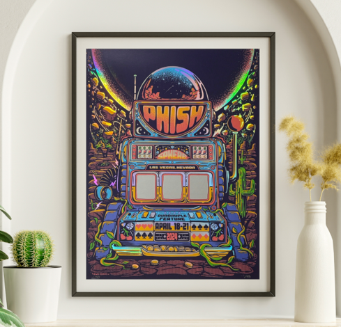 Phish - Sphere Las Vegas NV April 18 2024 - Live Concert Poster Wall Art Print - 172106
