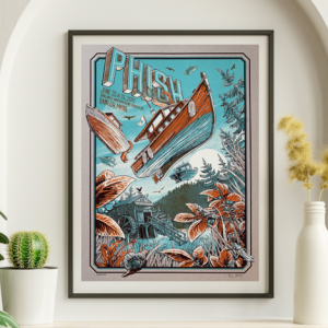 Phish - Darlings Waterfront Pavilion Bangore ME June 25 2019 - Live Concert Poster Wall Art Print - 172107