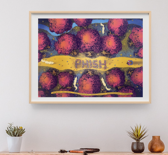 Phish - Oak Mountain Amphitheater Birmingham AL August 24 2012 - Live Concert Poster Wall Art Print - 172109