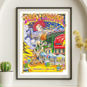 Dead and Company - Chicago IL, June 9 2023 - Live Concert Poster Wall Art Print - 131167