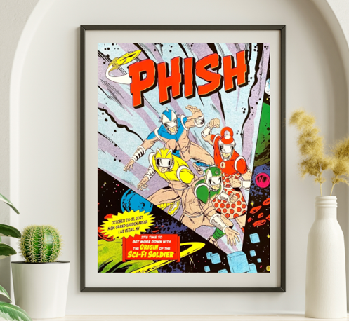 Phish - MGM Grand Garden Arena Las Vegas NV October 28 2021 - Live Concert Poster Wall Art Print - 172126