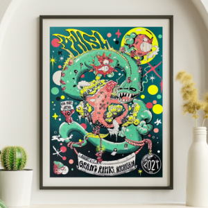 Phish - Van Andel Arena Grand Rapids MI August 6 2024 - Live Concert Poster Wall Art Print - 172053