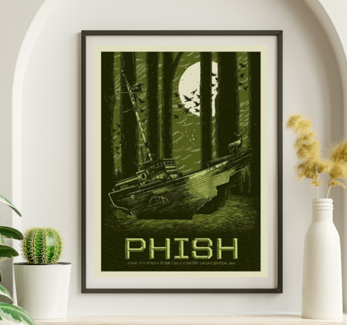 Phish - DCU Center Worchester MA June 7 2012 - Live Concert Poster Wall Art Print - 172138