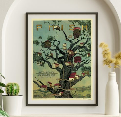 Phish - Alpine Valley Music Center East Troy WI June 30 2012 - Live Concert Poster Wall Art Print - 172140