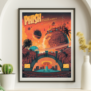 Phish - Hollywood Bowl Los Angeles CA April 21 2023 - Live Concert Poster Wall Art Print - 172141