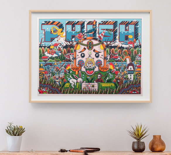 Phish - Mohegan Sun Arena Uncaseville CT July 23 2024 - Live Concert Poster Wall Art Print - 172144