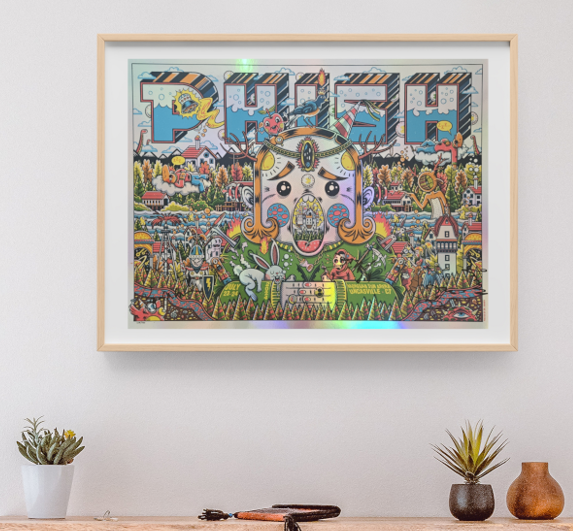 Phish - Mohegan Sun Arena Uncaseville CT July 23 2024 FOIL - Live Concert Poster Wall Art Print - 172145