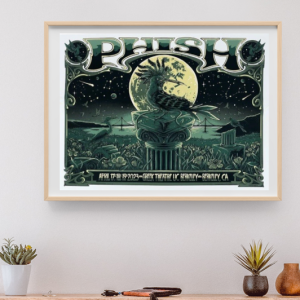 Phish - Berkeley Theater Berkeley CA April 17 2023 - Live Concert Poster Wall Art Print - 172153