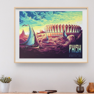 Phish - Hampton Coliseum Hampton VA October 19 2018 - Live Concert Poster Wall Art Print - 172154
