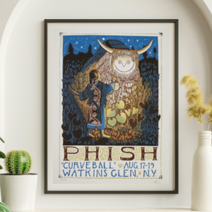 Phish - Curveball Watkins Glen August 17 2018 - Live Concert Poster Wall Art Print - 172159