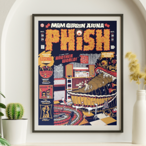 Phish - MGM Garden Arena Las Vegas NV October 28 2016 - Live Concert Poster Wall Art Print - 172173