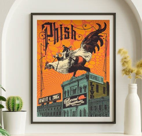 Phish - Ascend Amphitheater Nashville TN August 4 2015 - Live Concert Poster Wall Art Print - 172181