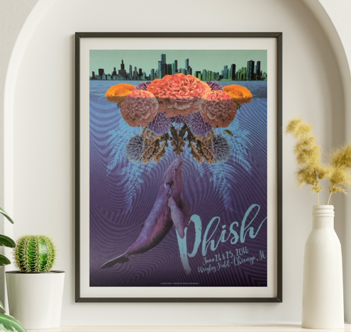 Phish - Wrigley Field Chicago IL June 24 2016 - Live Concert Poster Wall Art Print - 172202