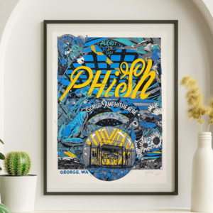 Phish - Gorge Amphitheater George WA August 27 2021 BLUE VARIANT - Live Concert Poster Wall Art Print - 172206