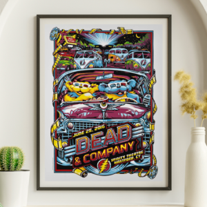 Dead and Company - Xfinity Theater Hartford CT June 28 2016 - Live Concert Poster Wall Art Print - 131176