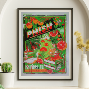 Phish - American Airlines Arena Miami FL December 28 2009 DAY-GLO VARIANT - Live Concert Poster Wall Art Print - 172214