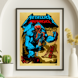 Metallica - Outside Lands San Francisco CA August 12 2017 GOLD VARIANT - Live Concert Poster Wall Art Print - 158025