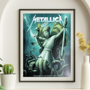 Metallica - Golden 1 Center Sacramento CA December 7 2018 - Live Concert Poster Wall Art Print - 158030