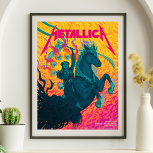 Metallica - Bankers Life Fieldhouse Indianapolis IN March 11 2019 - Live Concert Poster Wall Art Print - 158031