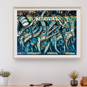 Metallica - Ernst Happel Stadion Vienna Austria August 16 2019 - Live Concert Poster Wall Art Print - 158032