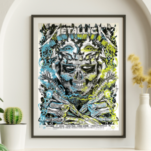 Metallica - John Paul Jones Arena Charlottesville VA October 17 2009 - Live Concert Poster Wall Art Print - 158034