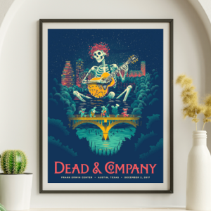 Dead and Company - Frank Erwin Center Austin TX December 2 2017 - Live Concert Poster Wall Art Print - 131179
