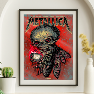 Metallica - Taco Bell Arena Boise ID November 28 2018 RED FOIL - Live Concert Poster Wall Art Print - 158040
