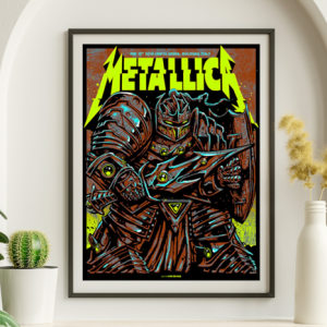 Metallica - Unipol Arena Bologna Italy February 12 2018 GREEN VARIANT - Live Concert Poster Wall Art Print - 158042