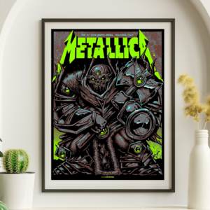 Metallica - Unipol Arena Bologna Italy February 14 2018 GREEN VARIANT - Live Concert Poster Wall Art Print - 158043