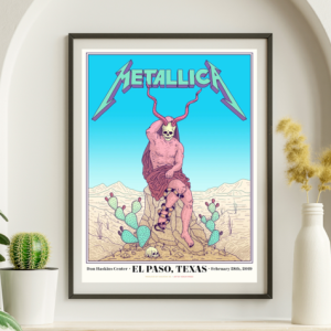 Metallica - Don Haskins Center El Paso TX February 28 2019 - Live Concert Poster Wall Art Print - 158050
