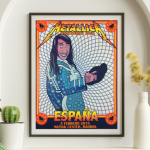 Metallica - Wizink Center Madrid Spain February 5 2018 - Live Concert Poster Wall Art Print - 158055