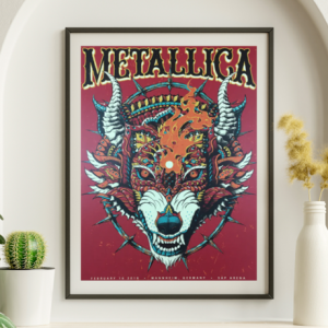 Metallica - SAP Arena Mannheim Germany February 16 2018 - Live Concert Poster Wall Art Print - 158056