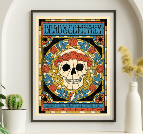 Dead and Company - Spectrum Center Charlotte NC November 28 2017 - Live Concert Poster Wall Art Print - 131181