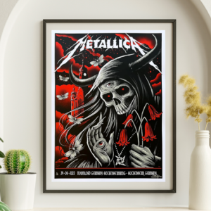 Metallica - Hockenheim Germany June 24 2022 RED VARIANT - Live Concert Poster Wall Art Print - 158066