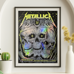 Metallica - North American Tour 2025 Columbus FOIL - Live Concert Poster Wall Art Print - 158070