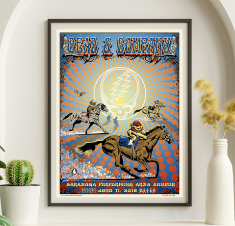 Dead and Company - Saratoga Performing Arts Center NY June 11 2018 - Live Concert Poster Wall Art Print - 131182