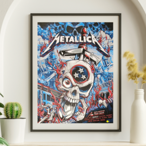 Metallica - North American Tour 2025 Nashville  - Live Concert Poster Wall Art Print - 158072