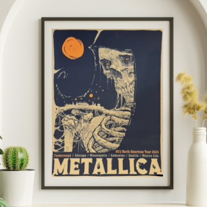 Metallica - North American Tour 2024 Foxborough - Live Concert Poster Wall Art Print - 158074