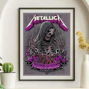 Metallica - Northwest Stadium Landover MD May 28 2005 PURPLE VARIANT - Live Concert Poster Wall Art Print - 158078