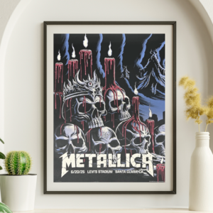 Metallica - Levis Stadium Santa Clara CA June 20, 2025 - Live Concert Poster Wall Art Print - 158082