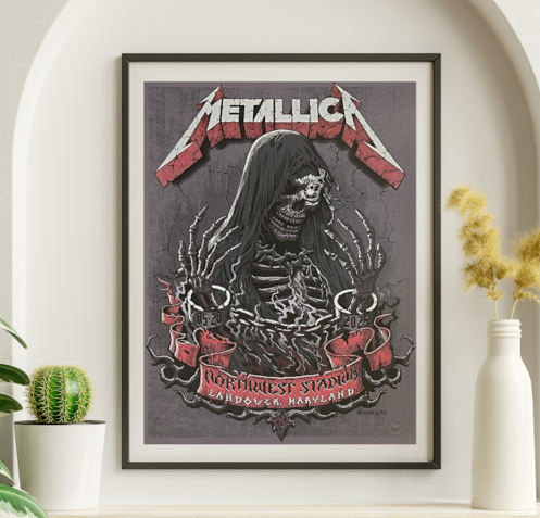 Metallica - Northwest Stadium Landover MD May 28 2025 - Live Concert Poster Wall Art Print - 158083
