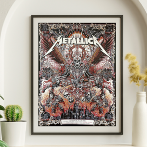 Metallica - European Tour 2023 RED VARIANT - Live Concert Poster Wall Art Print - 158088