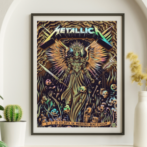 Metallica - Mercedes Benz Stadium Atlanta GA June 3 2025 FOIL - Live Concert Poster Wall Art Print - 158090