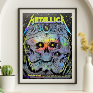 Metallica - North American Tour 2025 Columbus FOIL 2 - Live Concert Poster Wall Art Print - 158094