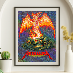 Metallica - Suntrust Park Atlanta GA July 9, 2017 FOIL - Live Concert Poster Wall Art Print - 158096