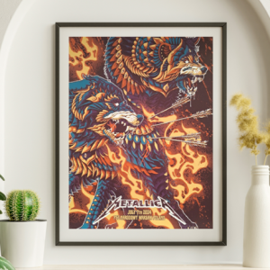 Metallica - PGE Narodowy Warsaw Poland July 7, 2024 - Live Concert Poster Wall Art Print - 158099