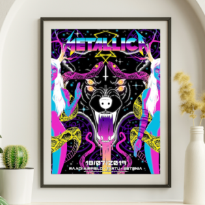 Metallica - Raadi Airfield Tartu Estonia July 18, 2019 - Live Concert Poster Wall Art Print - 158100