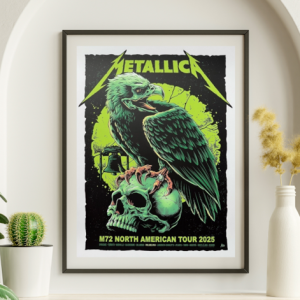 Metallica - North American Tour 2025 Philadelphia GREEN VARIANT - Live Concert Poster Wall Art Print - 158101