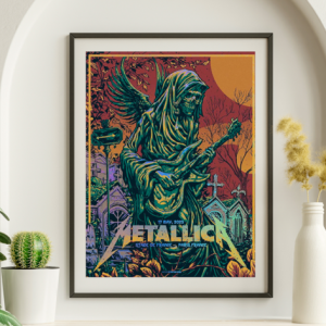 Metallica - Stade de France Paris France May 17, 2023 FOIL - Live Concert Poster Wall Art Print - 158111